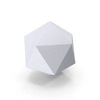 White Polyhedron PNG & PSD Images