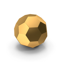 Gold Geometric Sphere PNG & PSD Images