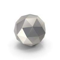 Silver Triangular Sphere PNG & PSD Images