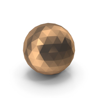 Bronze Triangular Sphere PNG & PSD Images
