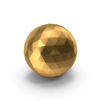 Gold Triangular Sphere PNG & PSD Images
