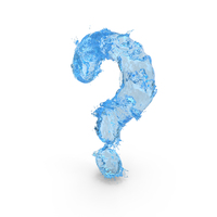 Water Splash Question Mark PNG & PSD Images