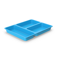 Blue Lunch Food Tray PNG & PSD Images