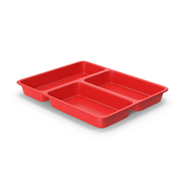 Red Lunch Food Tray PNG & PSD Images