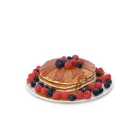 Pancake With Berries PNG & PSD Images