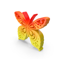 Colorful Butterfly Symbol PNG & PSD Images