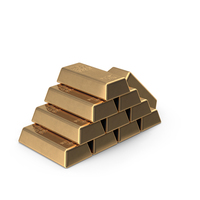 Small Stack Of Gold Bars PNG & PSD Images