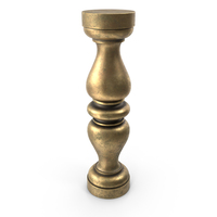 Bronze Finished Round Baluster PNG & PSD Images