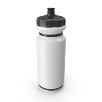 Sport Bottle White Black PNG & PSD Images