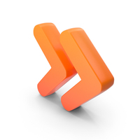 Two Forward Arrow Web Orange PNG & PSD Images