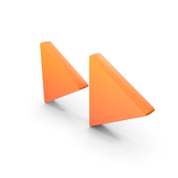 Orange Fast Forward Symbol PNG & PSD Images
