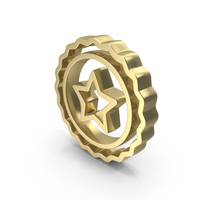 Gold Star Winner Symbol PNG & PSD Images