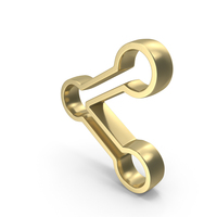 Gold Web Share Link Symbol PNG & PSD Images
