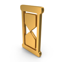 Gold Hourglass Symbol PNG & PSD Images