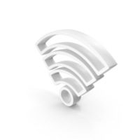 White WIFI Signal Symbol PNG & PSD Images