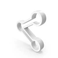 White Web Share Link Symbol PNG & PSD Images