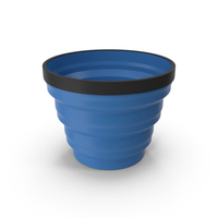 Tourist Folding Cup Blue PNG & PSD Images