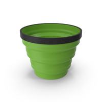 Tourist Folding Cup Green PNG & PSD Images