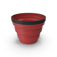 Tourist Folding Cup Red PNG & PSD Images