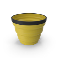 Tourist Folding Cup Yellow PNG & PSD Images