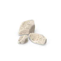 Three White Marble Stones PNG & PSD Images