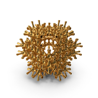 Gold 3D Printed Complex Grid PNG & PSD Images