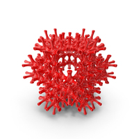 Red 3D Printed Complex Grid PNG & PSD Images