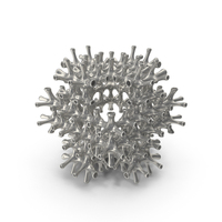Silver 3D Printed Complex Grid PNG & PSD Images