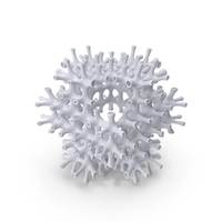 White 3D Printed Complex Grid PNG & PSD Images