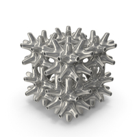 Silver 3D Printed Connected Grid PNG & PSD Images