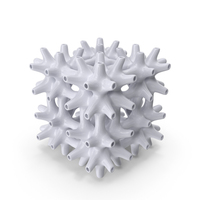 White 3D Printed Connected Grid PNG & PSD Images