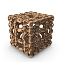 Bronze 3D Printed Spherical Grid PNG & PSD Images