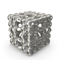Silver 3D Printed Spherical Grid PNG & PSD Images