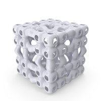 White 3D Printed Spherical Grid PNG & PSD Images