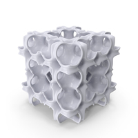 White 3D Printed Decorative Complex Grid PNG & PSD Images