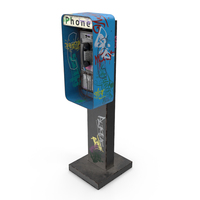 Dirty Freestanding Payphone PNG & PSD Images