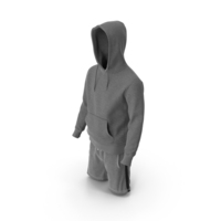 Men's Shorts with Hoodie PNG & PSD Images