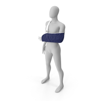 Arm Sling Bandage Blue Left Adjustable PNG & PSD Images
