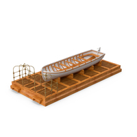 Old Wooden Boat on Deck PNG & PSD Images