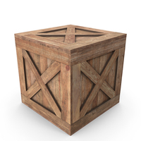 Old Wooden Shipping Crate PNG & PSD Images