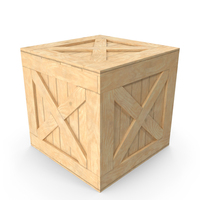 Open Wooden Shipping Box PNG & PSD Images