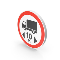 10 Meters Road Sign PNG & PSD Images