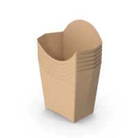 Fries Paper Box Stack PNG & PSD Images
