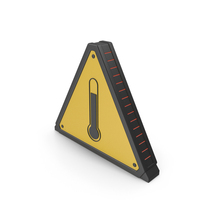 New High Temperature Warning Sign PNG & PSD Images