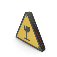 New Glass Hazard Warning Sign PNG & PSD Images
