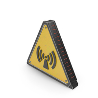 Used Non Ionizing Radiation Warning Sign PNG & PSD Images