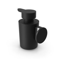 Soap Dispenser - Hanging - Black Matte PNG & PSD Images
