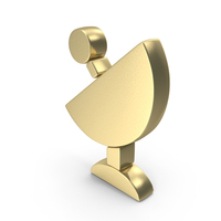 Gold Network Tower Satellite Logo PNG & PSD Images