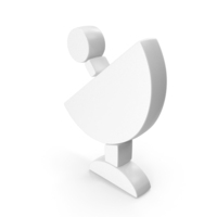 White Network Tower Satellite Logo PNG & PSD Images