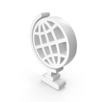 Wire Globe Logo White PNG & PSD Images